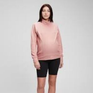 Maternity Mockneck Fleece Nursing Top | Gap